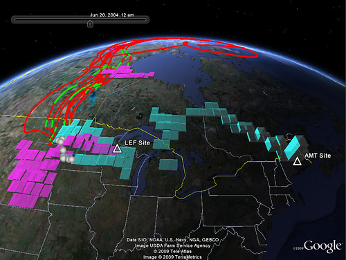 Google Earth Application Maps Carbon's Course